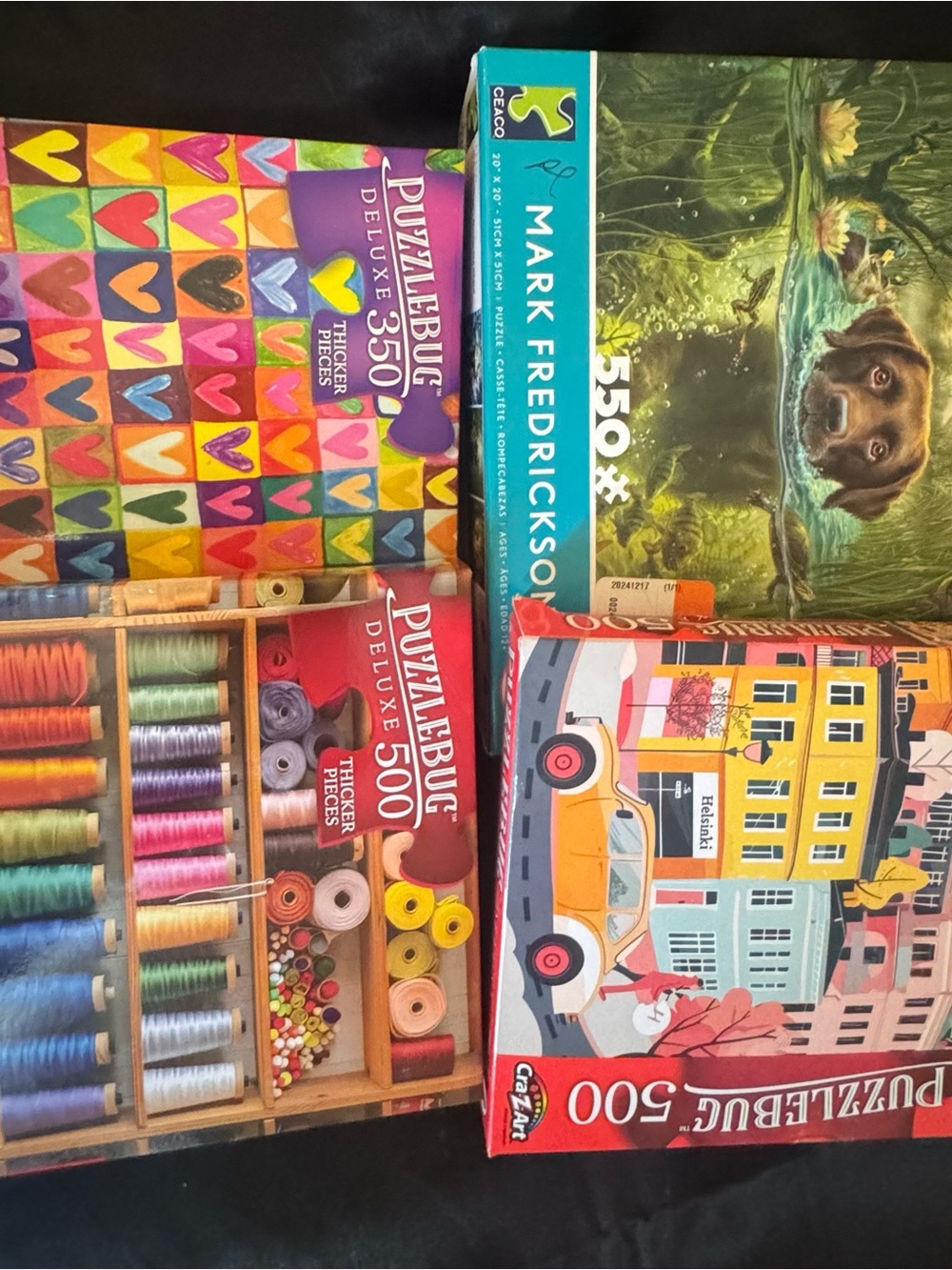 Deluxe 500-Piece Colorful Threads Puzzle - Multicolor